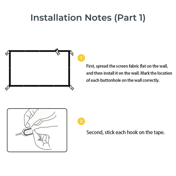 Panavision™ Portable Projection Screen